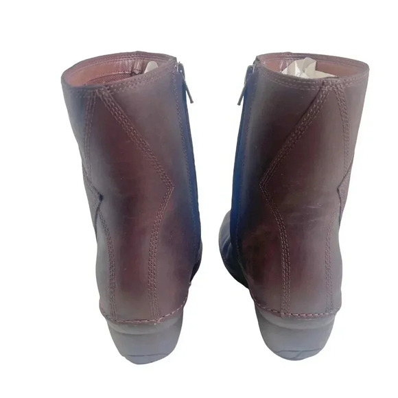 Merrell Emma Brown Leather Mid Calf Boots in Brunette Women's Size 7 - Picture 4 of 11